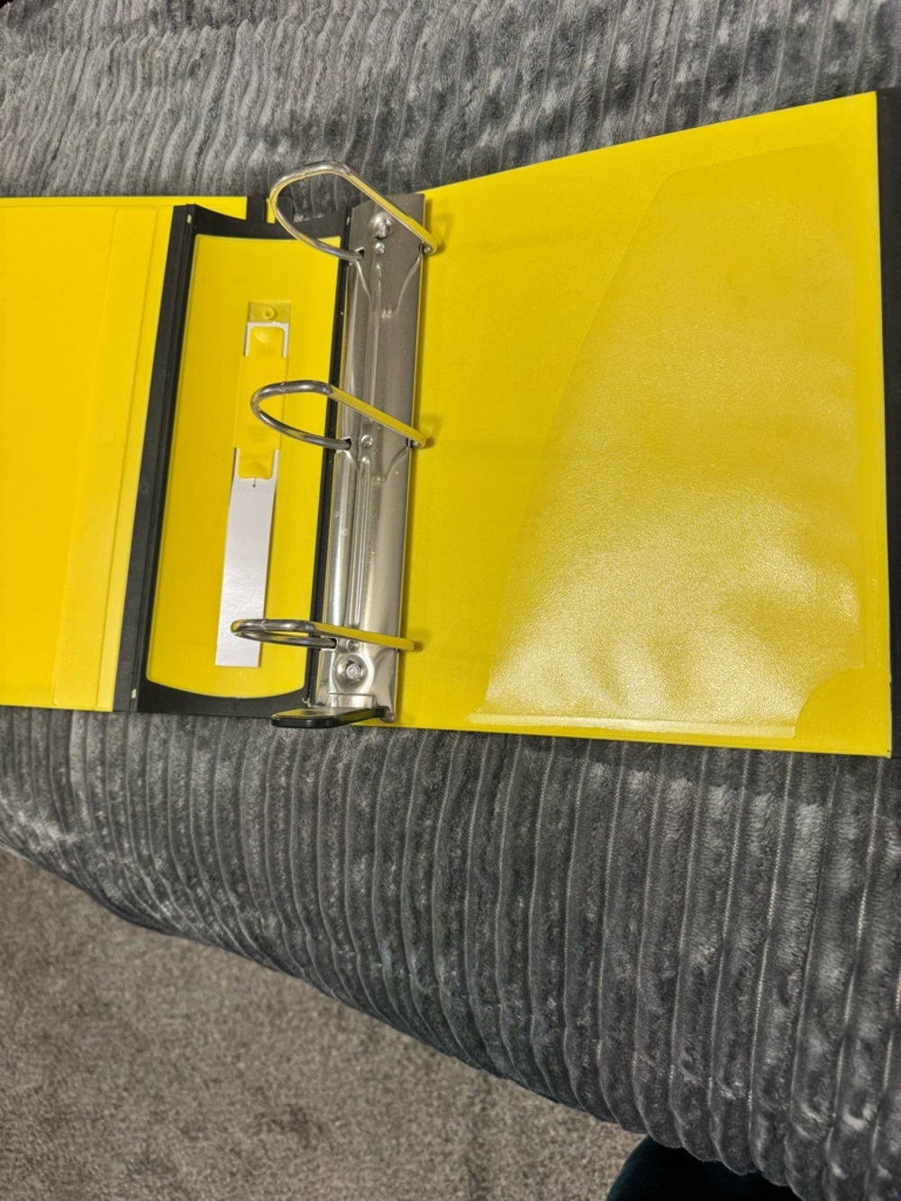 Two Staple Better Binder 3-Inch D-Ring Durable Home Office Binder - Yellow - Picture 3 of 4